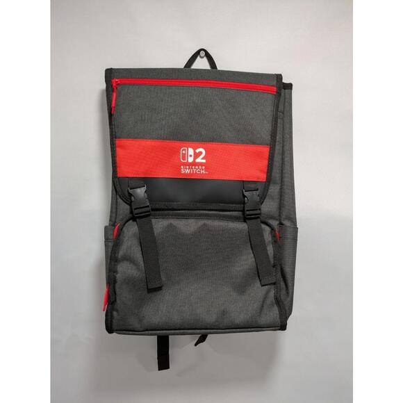Nintendo Switch 2 Limited Edition Gray Red 2 Strap Experience Backpack